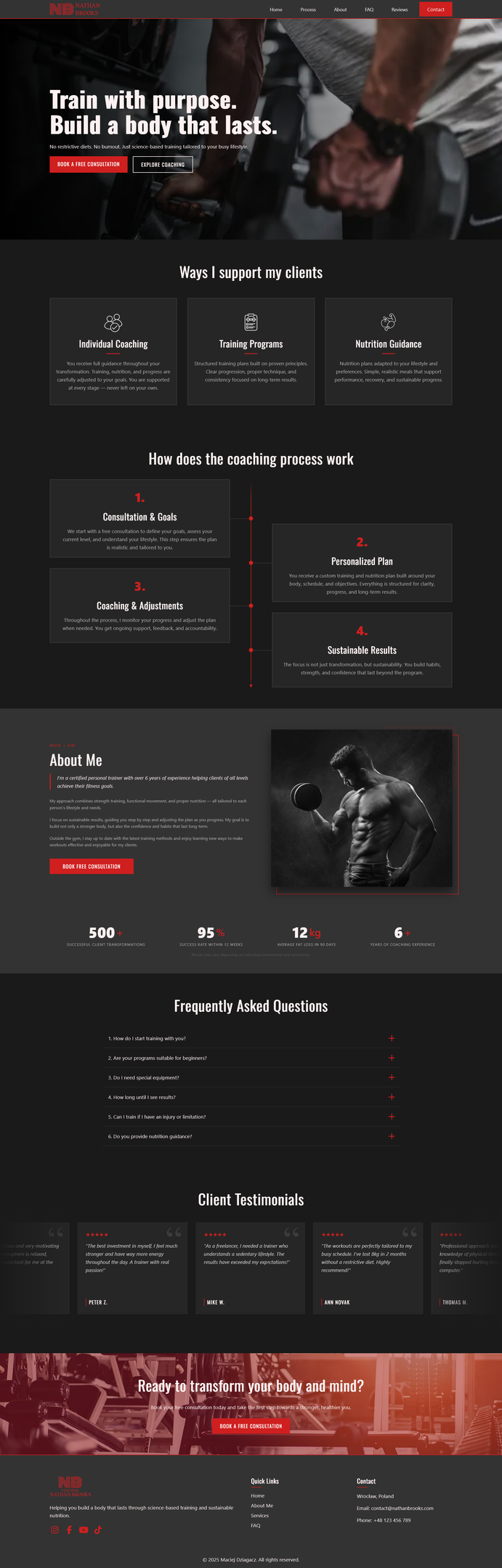 Trainer Website